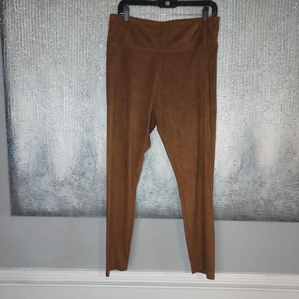 Soft Surroundings faux suede leggings